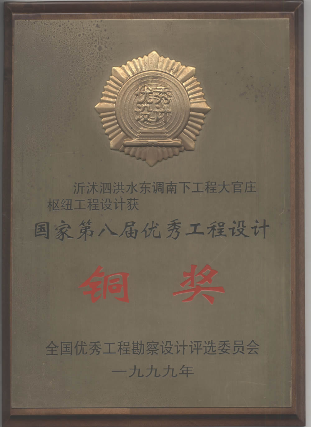 沂沭泗洪水東調(diào)南下工程大官莊樞紐工程設計-1999全國優(yōu)秀工程設計銅獎